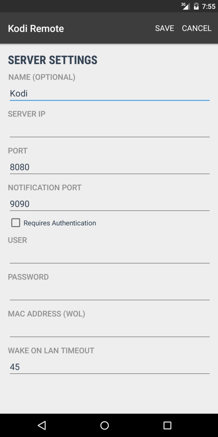 mac address for kodi